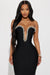 FASHIONNOVA Vestido Midi Sweetest Heart Adornado - Negro - Quierox - Tienda Online