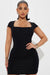FASHIONNOVA Vestido Mini Rasgado Analisa - Negro - Quierox - Tienda Online
