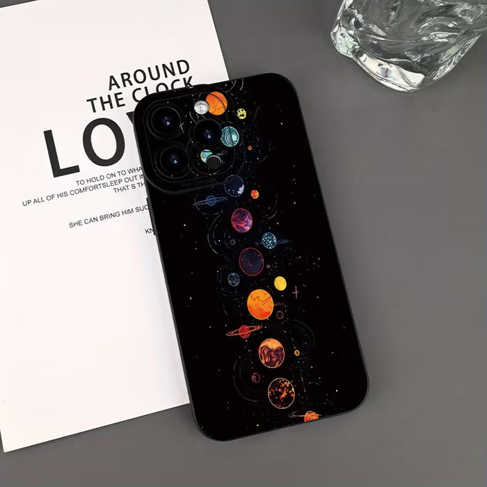 Estuche para Teléfono Móvil Creativo con Patrón de Planeta para iPhone 12 pro max