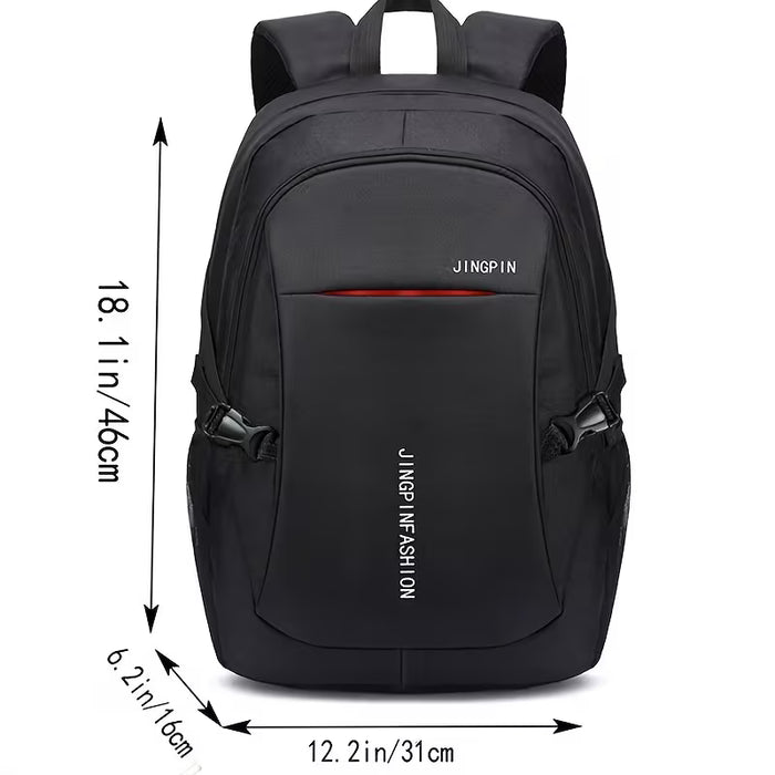 1 Mochila Compacta de Nylon para Hombre de Viaje de Gran Capacidad para Trabajo y Universidad
