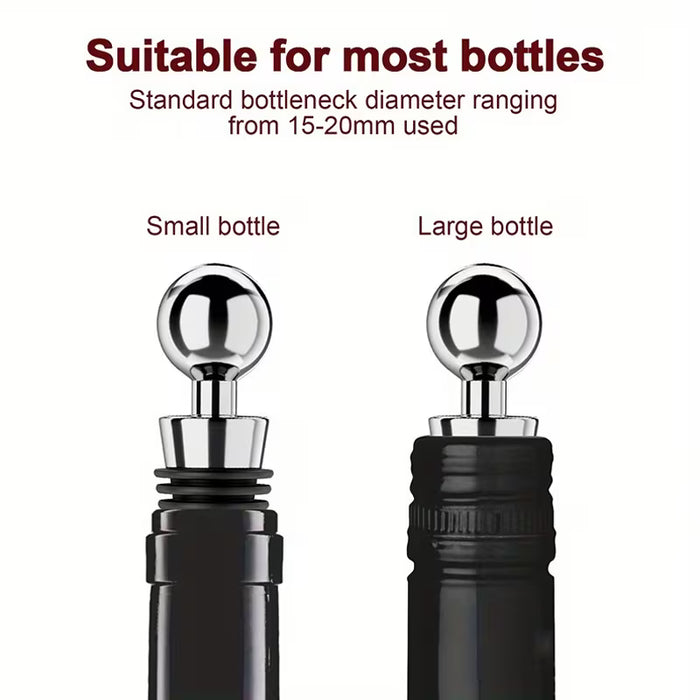 Tapa de botella de vino reutilizable de silicon  a prueba de fugas y conserva la frescura
