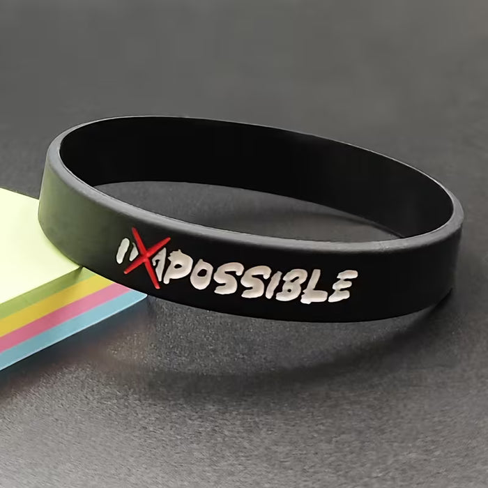 Pulsera De Silicona Inspiradora, Brazalete De Goma Deportivo Con Citas