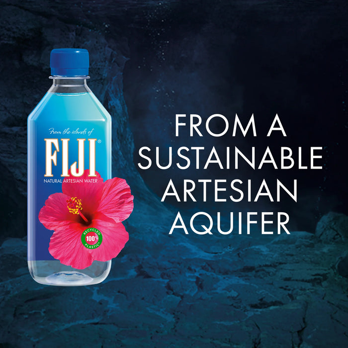 Agua embotellada artesiana natural FIJI 500 ml / 16,9 fl oz (paquete de 24)
