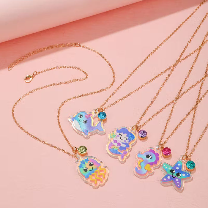 Juego de 5 Collares con Colgantes de Animales Marinos S' Cute