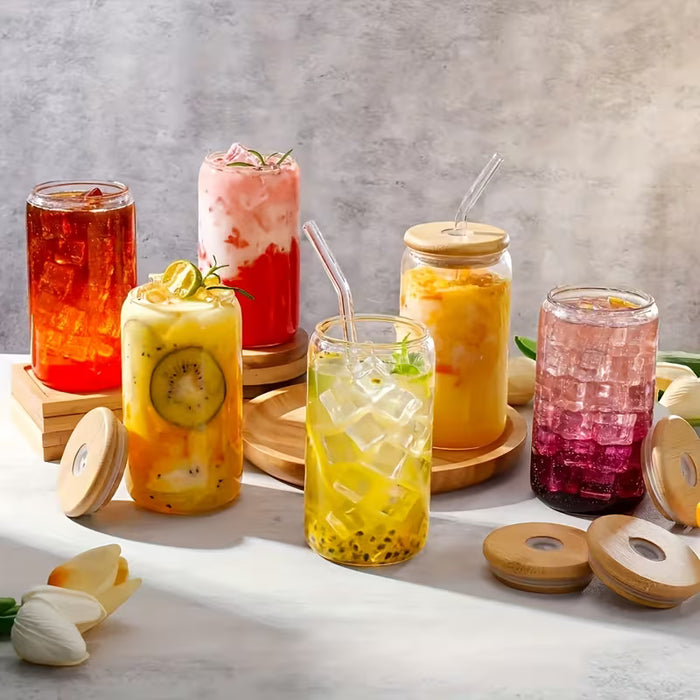 Juego de vasos de vidrio clásicos de 4 piezas de 550ml/18.6oz