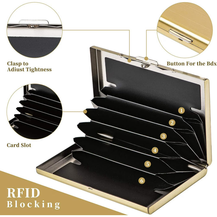 Tarjetero/Protector de Tarjetas de Crédito con Bloqueo RFID