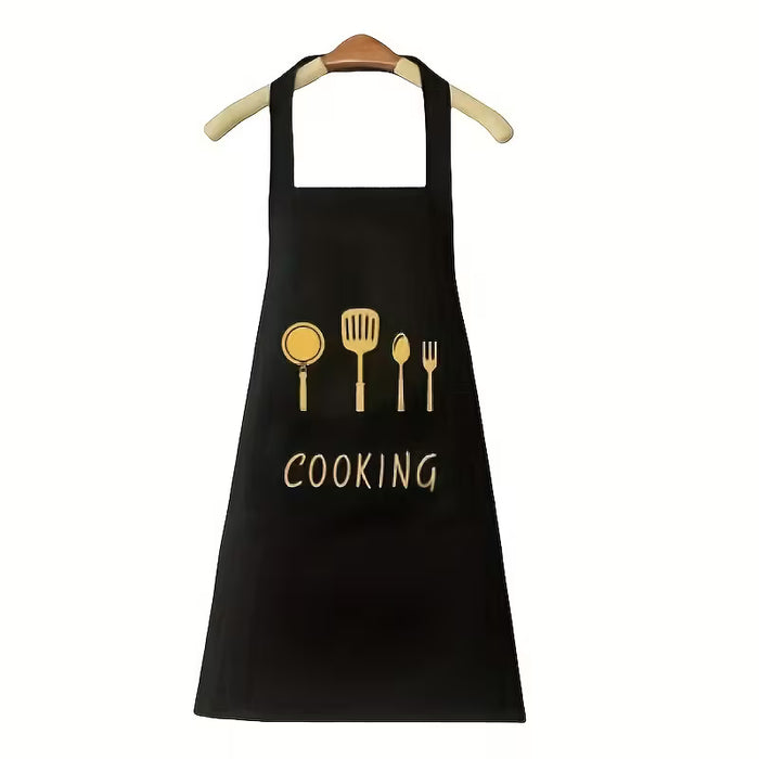 Delantal de cocina lavable para mujer, ajustable