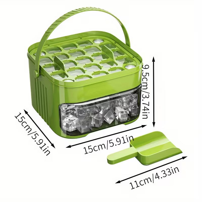 Moldes de Cubitos de Hielo de Presión Múltiple con tapas, para el Hogar