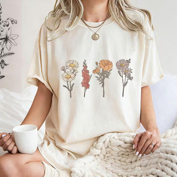 Pegatina de transferencia de calor floral vintage para camisetas, jeans, sudaderas..etc