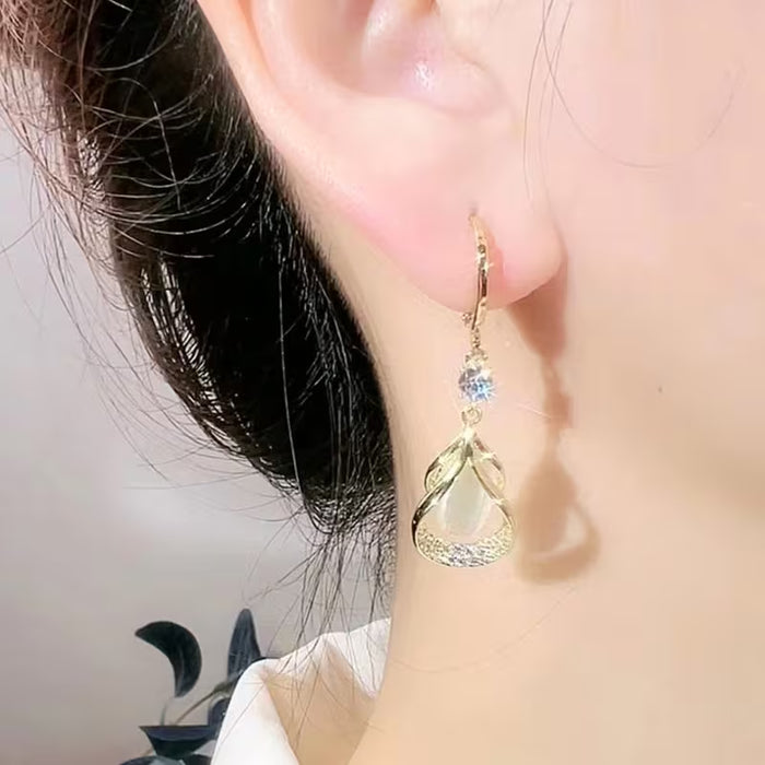 Elegantes y fáciles pendientes de gota de agua