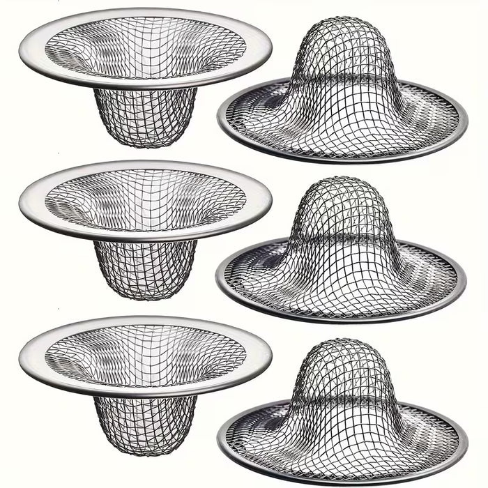 6 filtros de malla para fregadero y baño