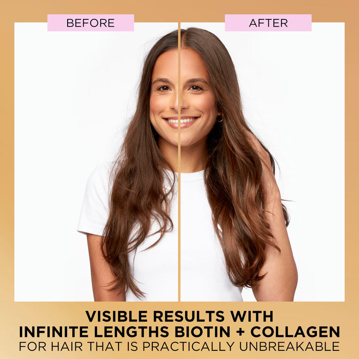 Pantene Champú Pro-V Miracles Infinite Lengths con biotina y colágeno, 400 ml