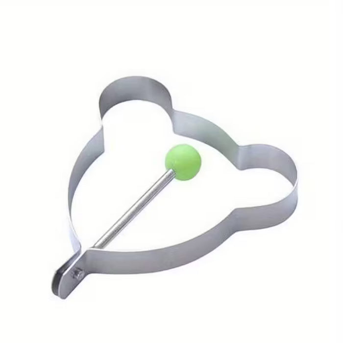 1pc, Anillo De Huevo De Dibujo Animado, De Cocción De Huevo De Acero Inoxidable