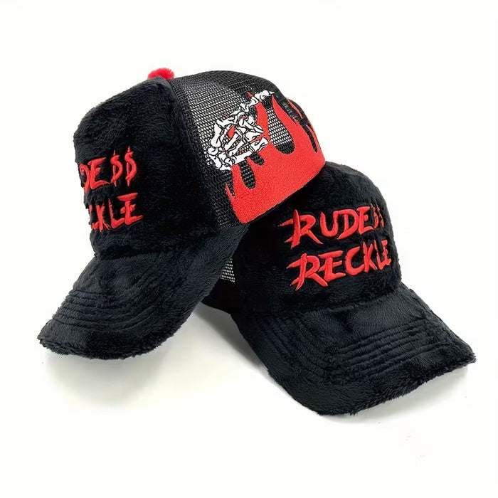 Gorra de Camionero de Terciopelo Suave