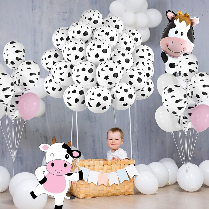 FEPITO 100 globos de vaca divertidos con estampado de vaca para fiestas infantiles - Quierox - Tienda Online