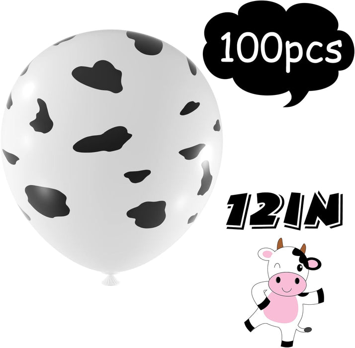 FEPITO 100 globos de vaca divertidos con estampado de vaca para fiestas infantiles - Quierox - Tienda Online