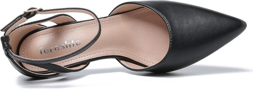 Fereshte Zapatos de tacón de aguja con punta cerrada y correa al tobillo - Quierox - Tienda Online