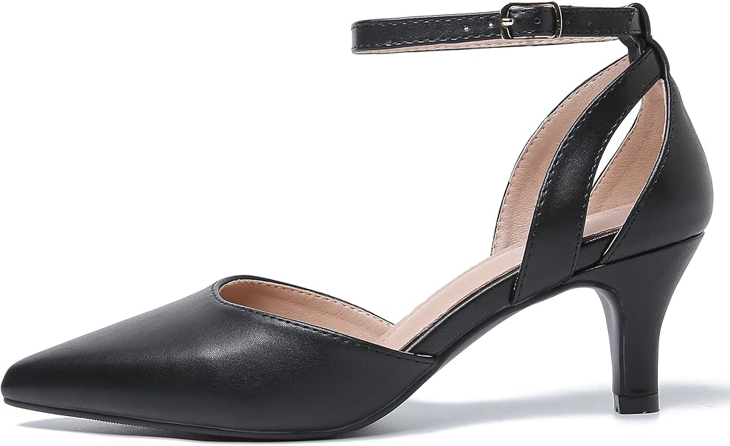 Fereshte Zapatos de tacón de aguja con punta cerrada y correa al tobillo - Quierox - Tienda Online