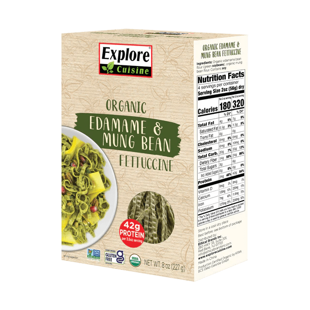 Fettuccine de edamame y frijoles mungo - Quierox - Tienda Online