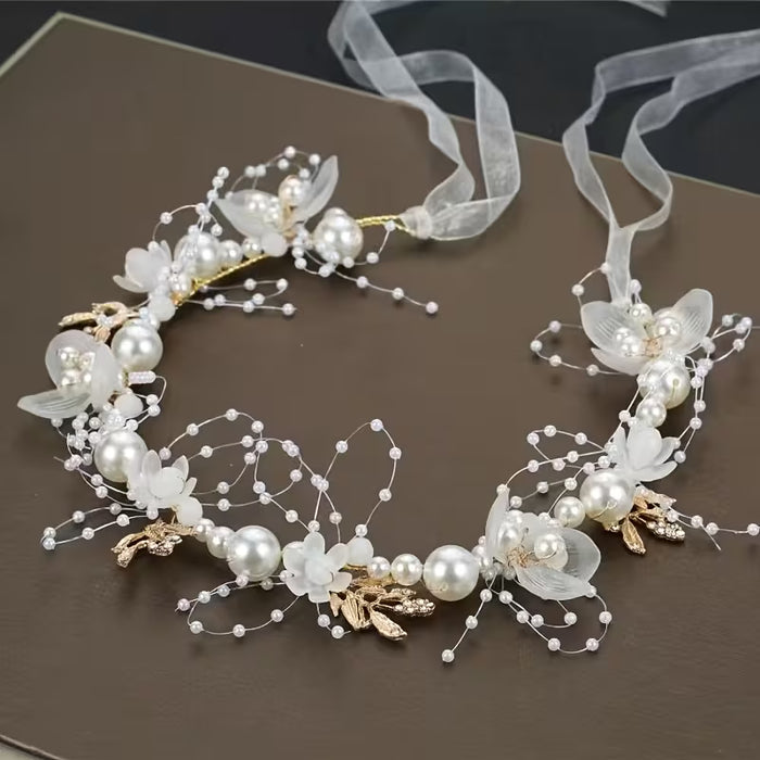 1pieza Corona de Flores para el Cabello adecuado para usar con vestidos de hadas