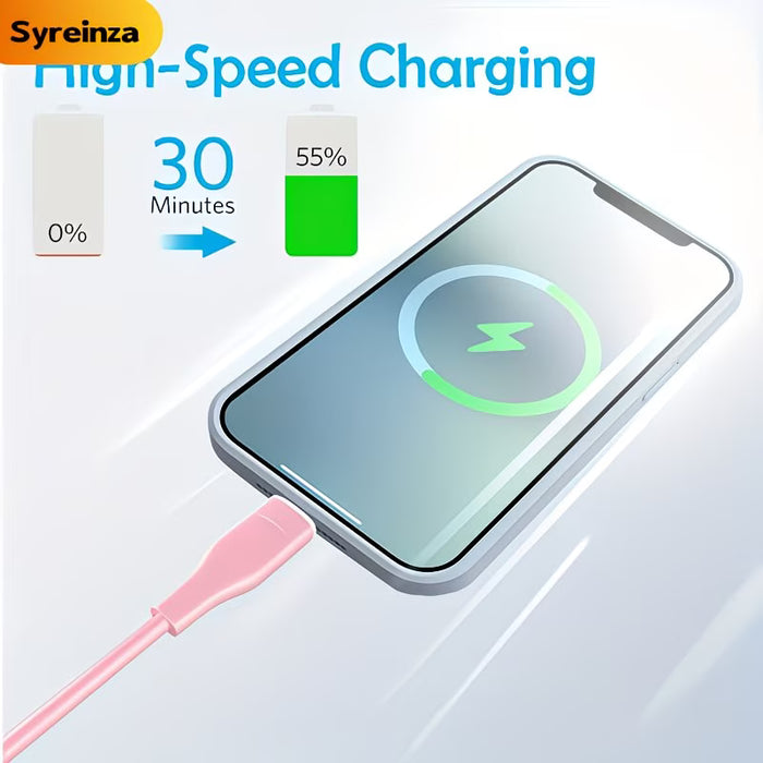 Cable de carga USB C a Lightning (paquete de 2 de 3 m)