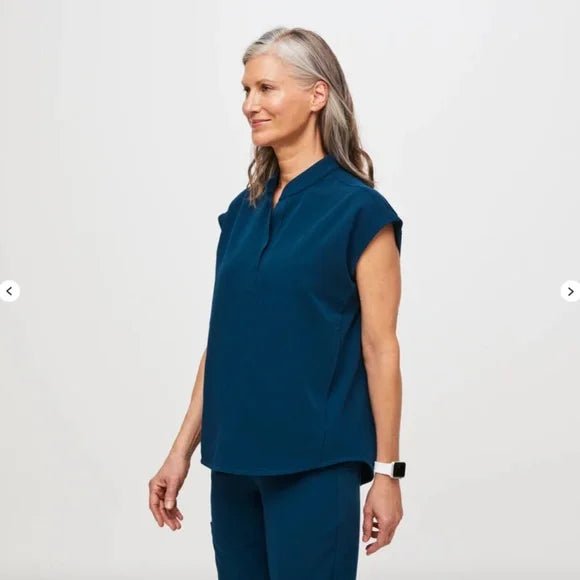 Figs Blusa médica Rafaela para mujer, color azul arrecife profundo - Quierox - Tienda Online