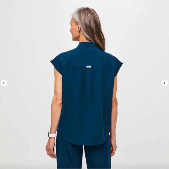 Figs Blusa médica Rafaela para mujer, color azul arrecife profundo - Quierox - Tienda Online