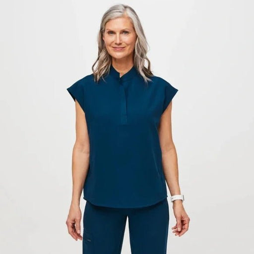 Figs Blusa médica Rafaela para mujer, color azul arrecife profundo - Quierox - Tienda Online