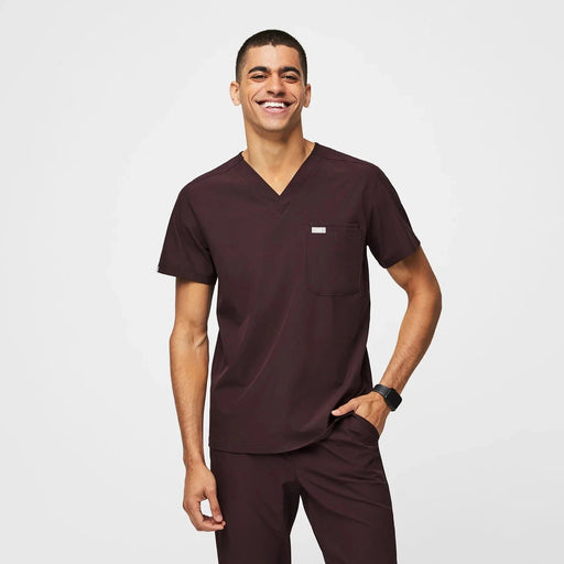 FIGS Leon Top Tansen Marrón Higo Oscuro - Quierox - Tienda Online