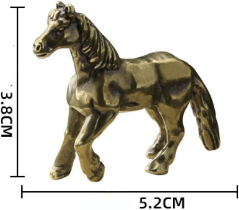 Figuras miniatura de corcel de latón - Quierox - Tienda Online