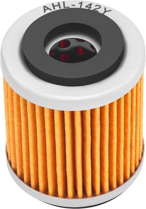 Filtro de aceite AHL 142 para Yamaha YFM350R Raptor 350 (2004 - 2007, 2009 - 2013) (amarillo) - Quierox - Tienda Online