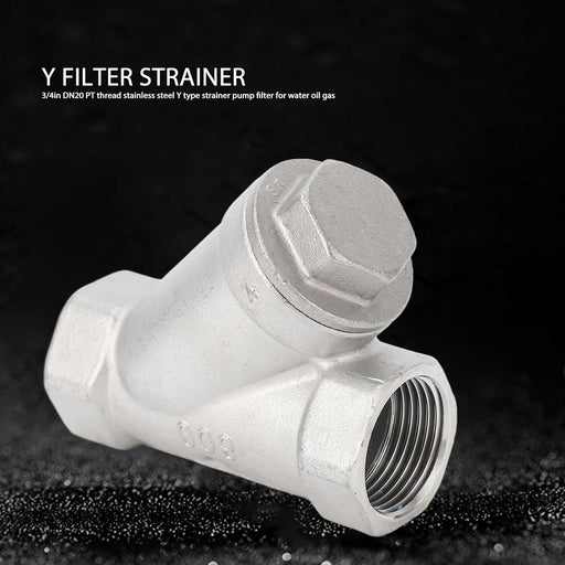 Filtro Tipo de Y de 3/4in DN20 304 Filtro de malla de doble capa de acero inoxidable - Quierox - Tienda Online