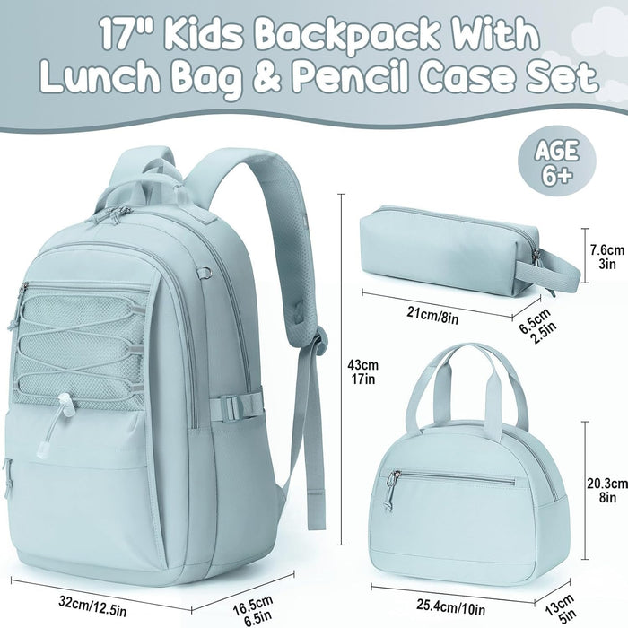 Fimibuke Mochila infantil para niñas, 3uds, con lonchera y estuche para lápices - Quierox - Tienda Online