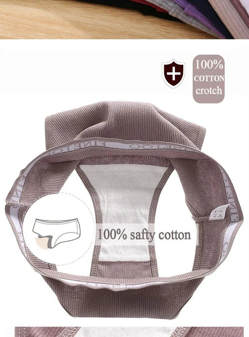 FINETOO 6 unids/set de bragas de algodón para mujer, bragas sexis de tiro bajo - Quierox - Tienda Online