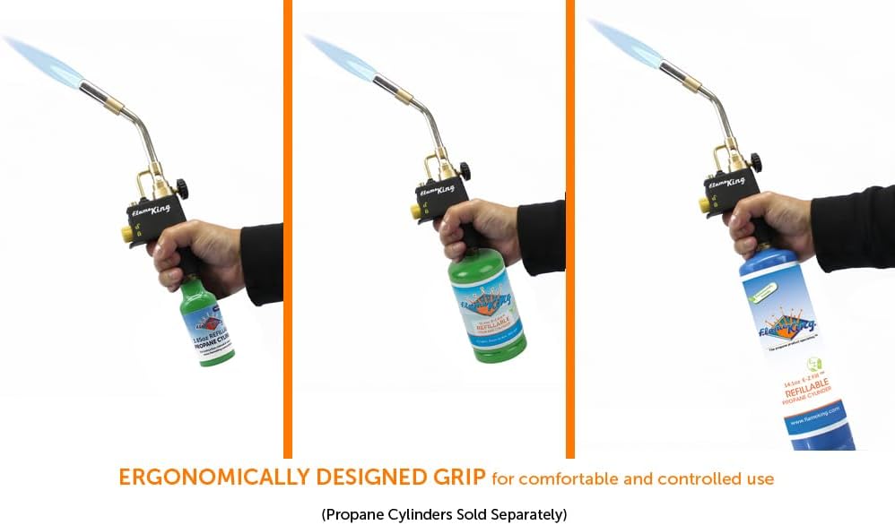 Flame King Cabezal de antorcha de propano de alta intensidad para soldadura - Quierox - Tienda Online