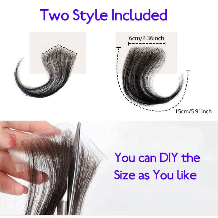 Flequillo invisible natural de 15 cm - Quierox - Tienda Online