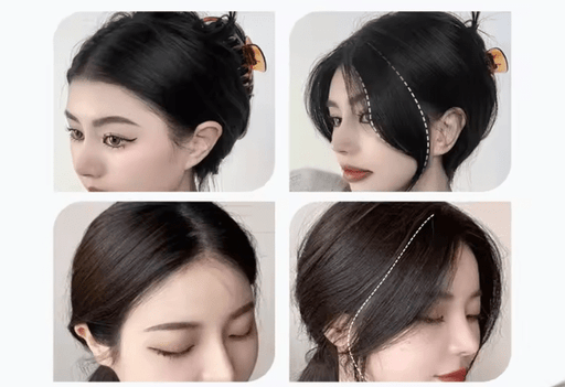 Flequillo postizo con clip, peluca de cabello sintético (2 unidades) - Quierox - Tienda Online