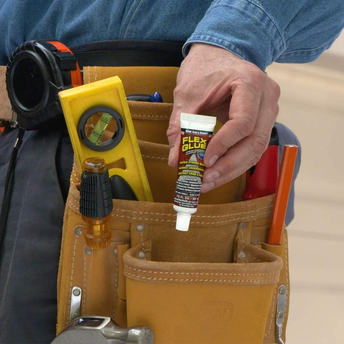 FLEX GLUE Pegamento flexible, mini, blanco, súper fuerte, adhesivo impermeable de goma 0.75oz - Quierox - Tienda Online