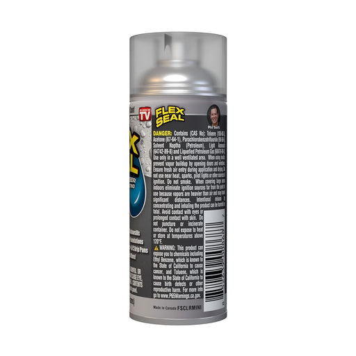 Flex Seal Mini, transparente, detiene fugas al instante, spray de goma impermeable, 2oz - Quierox - Tienda Online