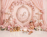 Fondo estampado floral rosa "Carousel Dreams" de Kate Birthday, diseñado por Ashley Paul - Quierox - Tienda Online