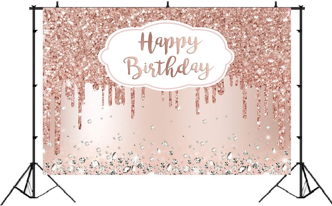 Fondo para fiesta de cumpleaños de Lofaris, con brillantes diamantes, para niñas - Quierox - Tienda Online