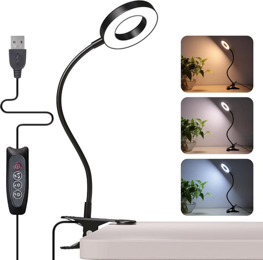 Foneso Lámpara de escritorio con clip, luz de 48 LED - Quierox - Tienda Online