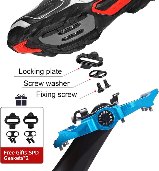 FOOKER Pedales de bicicleta de montaña MTB plataforma 9/16 - Quierox - Tienda Online