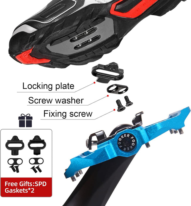 FOOKER Pedales de bicicleta de montaña MTB plataforma 9/16 - Quierox - Tienda Online