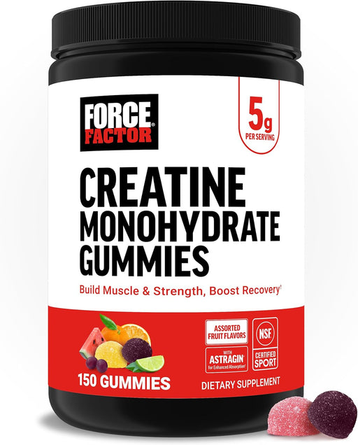 Force Factor Gomitas de monohidrato de creatina, certificadas por la NSF, dosis de 0.18 oz - Quierox - Tienda Online