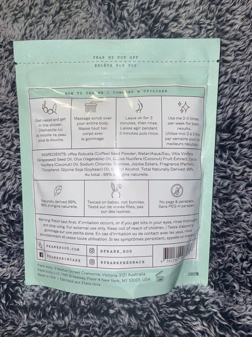 Frank Body Coconut Coffe Full 200g - Quierox - Tienda Online