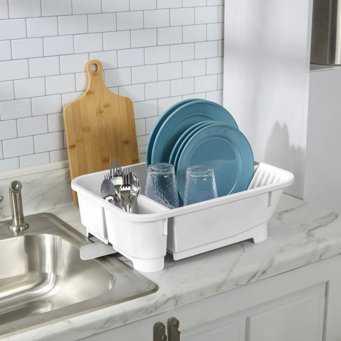 Fregadero Mainstays, compacto, autodrenante con caño retráctil, blanco - Quierox - Tienda Online