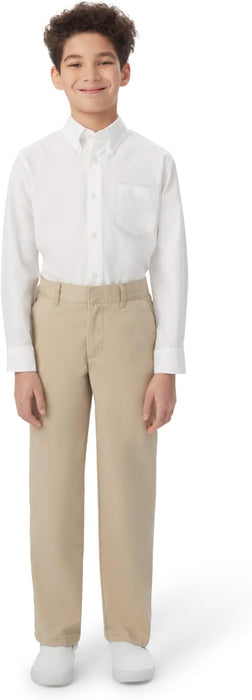 French Toast Pantalón de sarga de corte holgado con cintura ajustable para niño (tallas estándar, ajustadas y robustas) - Quierox - Tienda Online