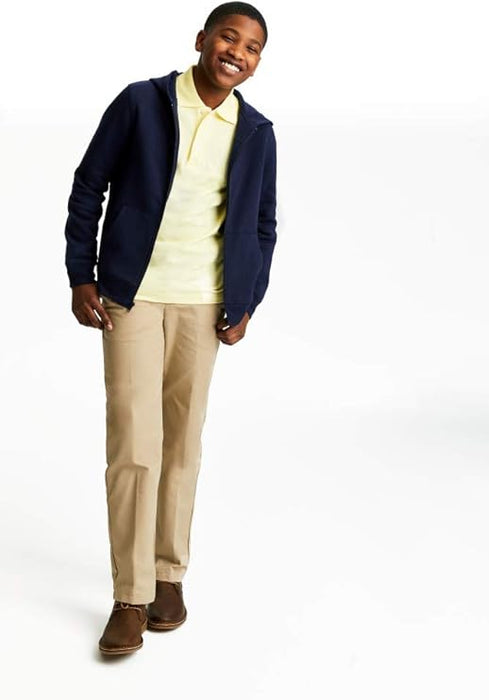 French Toast Pantalón de sarga de corte holgado con cintura ajustable para niño (tallas estándar, ajustadas y robustas) - Quierox - Tienda Online