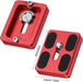 Frienda 2 piezas de placa de liberación rápida de metal con tornillo de cámara de 1/4 a 20 (rojo, Pu50) - Quierox - Tienda Online